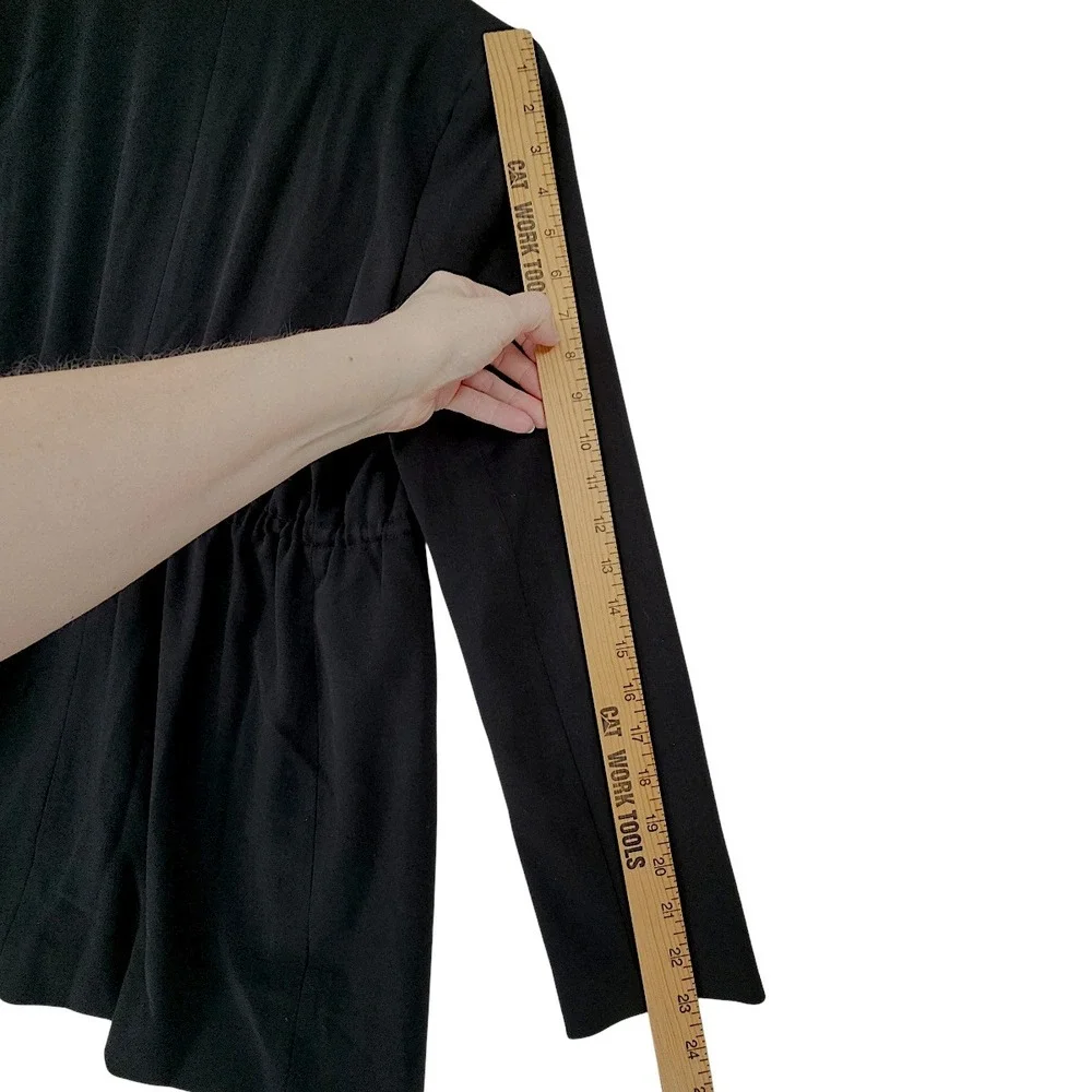Seraphine Corporate‎ Blazer 4 Cam Black Drawstring Waist Maternity Tailored Work